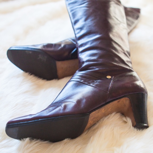 Vintage Salvatore Ferragamo Carla Knee High Boots - Picture 3 of 8